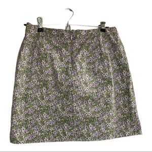 AMERICAN EAGLE, Stretch,Paisley,Retro, Mini Skirt‎ Size 6 Purple Green Pocket